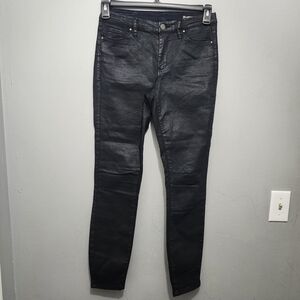 Blank NYC The Bond  Black Coated Jeans Size 27